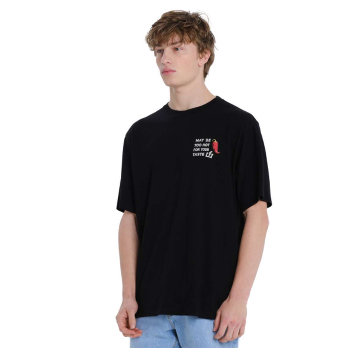 EMERSON CHILI ΑΝΔΡΙΚΟ ΚΟΝΤΟΜΑΝΙΚΟ T-SHIRT BLACK
